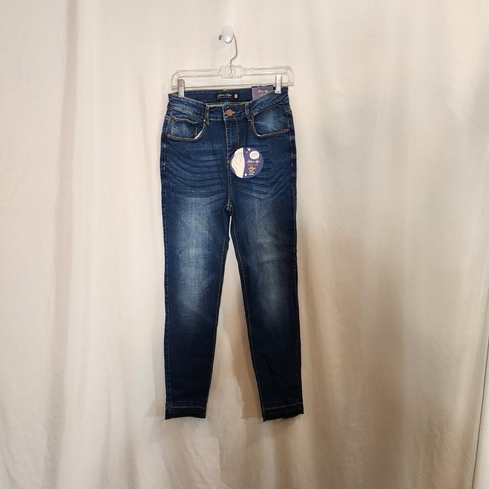 BLUE AGE High Rise Ankle Skinny JP-1115H Blue Jeans Stretch Juniors 11‎ NEW